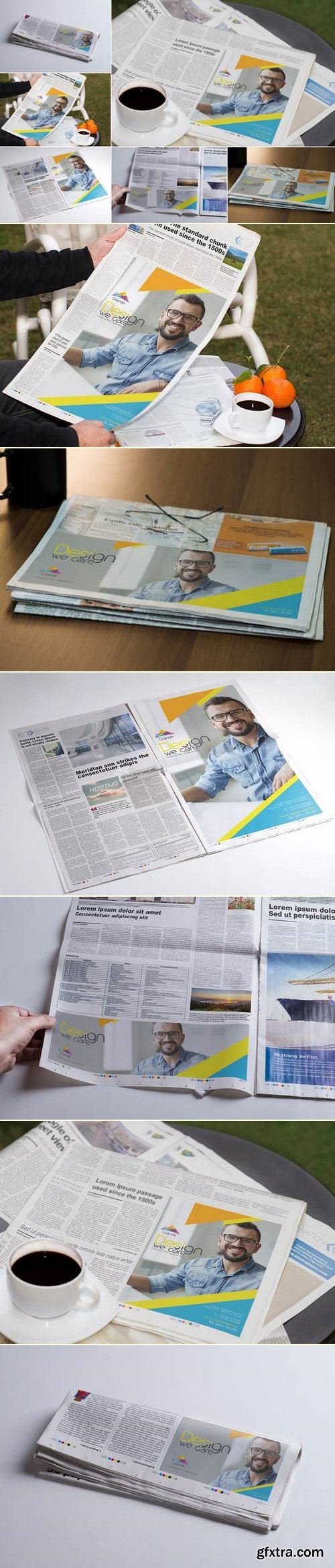 Newspaper Print Ad Design Mockups