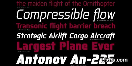 Aspire Narrow Font Family - 6 Fonts