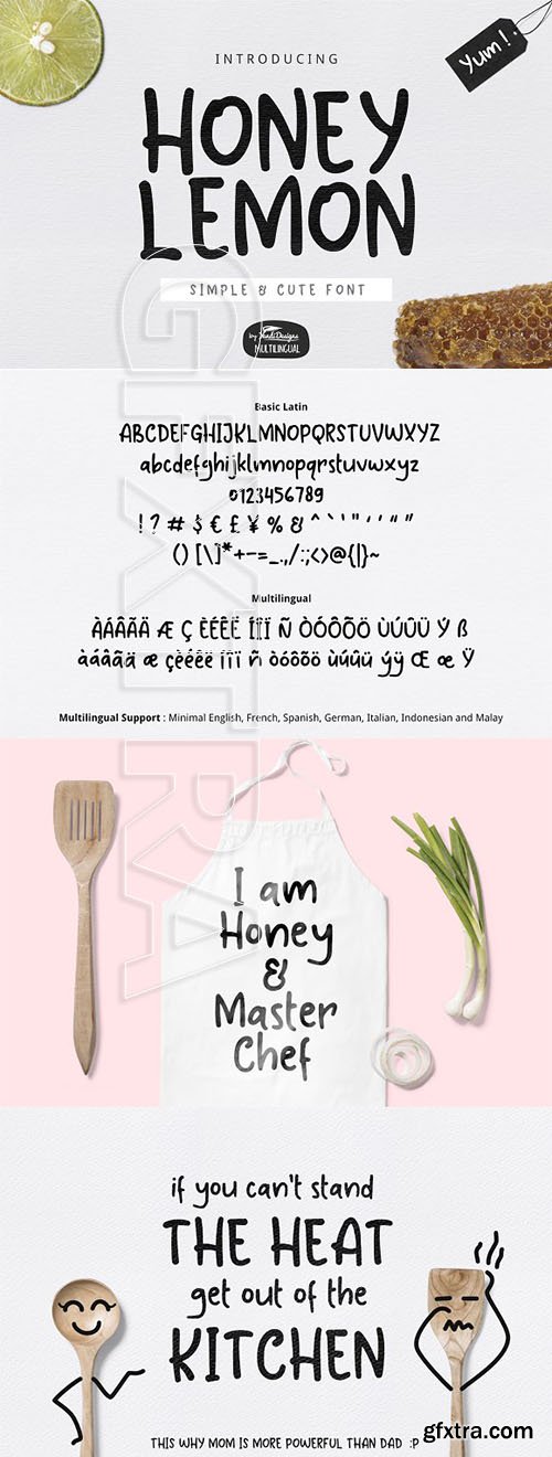 CreativeMarket - Honey Lemon Cute Font 2788383