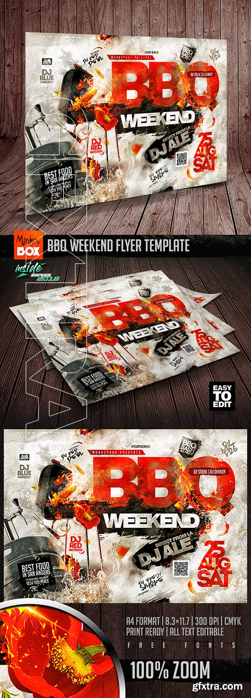 GraphicRiver - BBQ Weekend Flyer Template 22330443