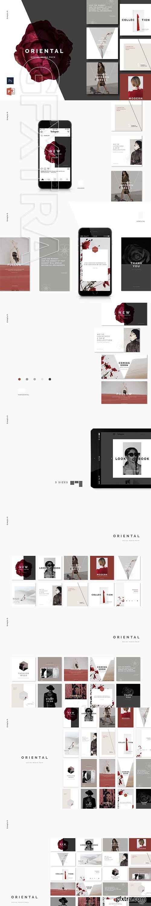 CreativeMarket - Oriental Social Media Pack 2767018