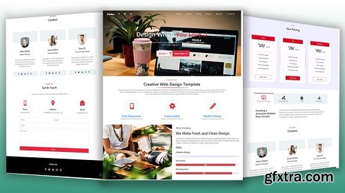 Bootstrap 4.1.2 Responsive Website Design From Scratch