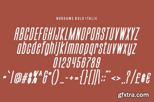 Nordams Sans Serif Font Family - 12 Fonts