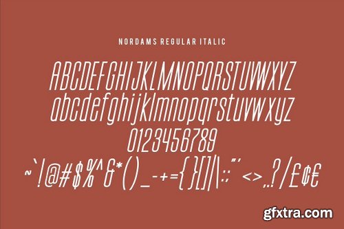 Nordams Sans Serif Font Family - 12 Fonts