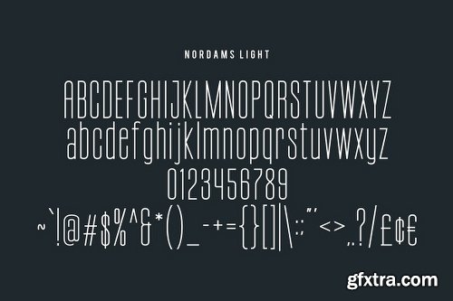 Nordams Sans Serif Font Family - 12 Fonts