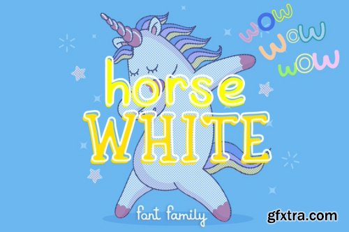 White Horse Font Family - 4 Fonts