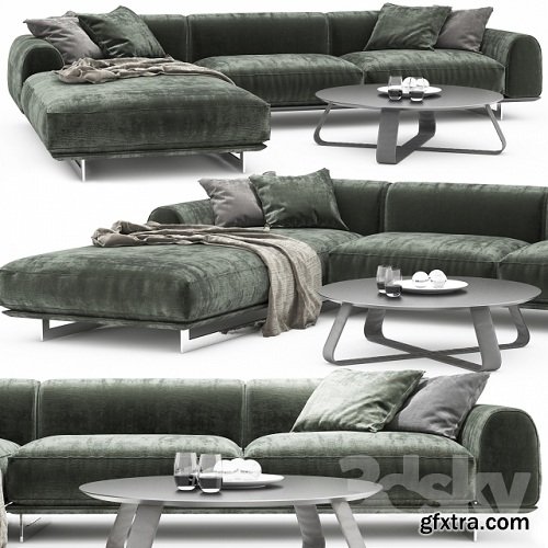 Brandy Sofa Gamma Coffee Tables