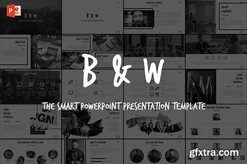 B&W - Powerpoint Template