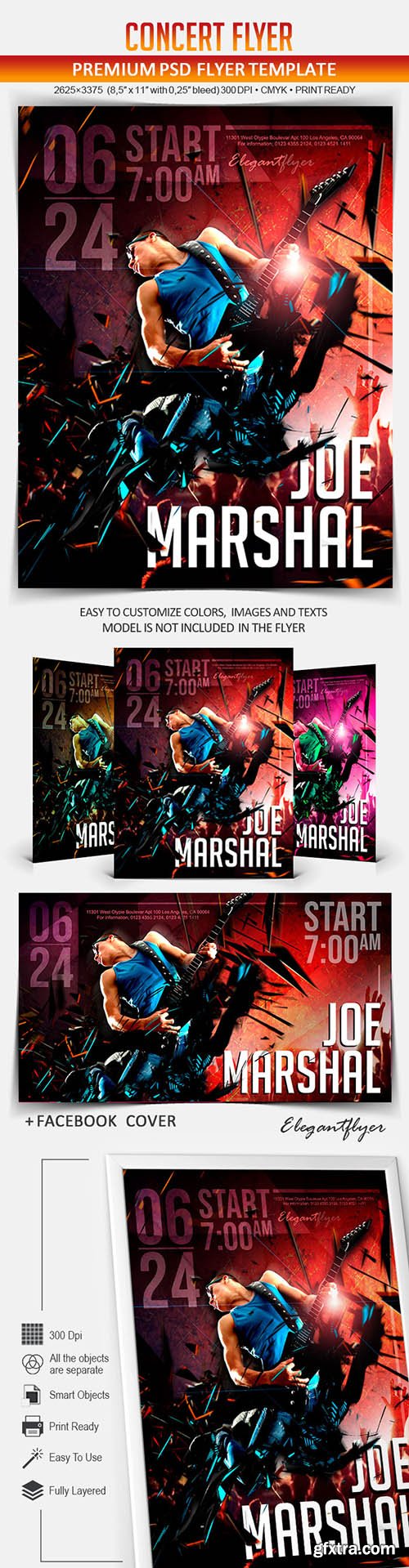 Concert flyer – Flyer PSD Template