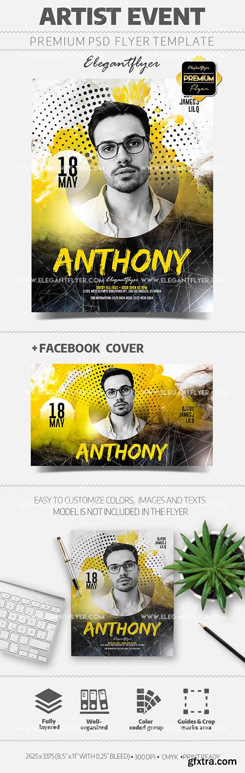 Artist Event – Flyer PSD Template