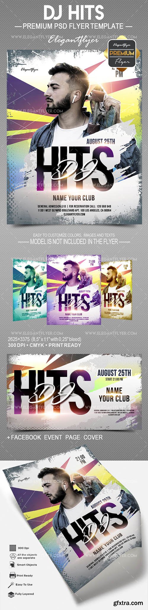 Dj Hits – Flyer PSD Template