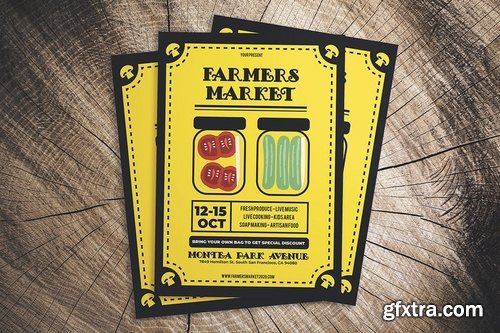 Vintage Farmers Market Flyer