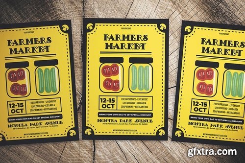 Vintage Farmers Market Flyer