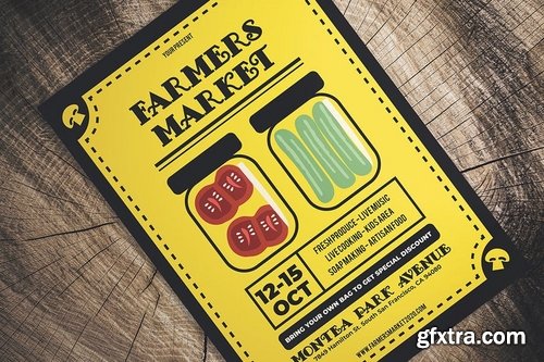 Vintage Farmers Market Flyer