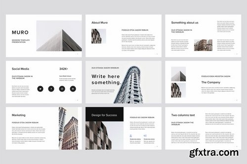 MURO - Google Slides Minimal Template