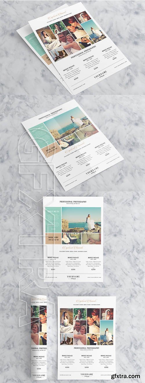 Minimal Photography Price List Marketing Flyer