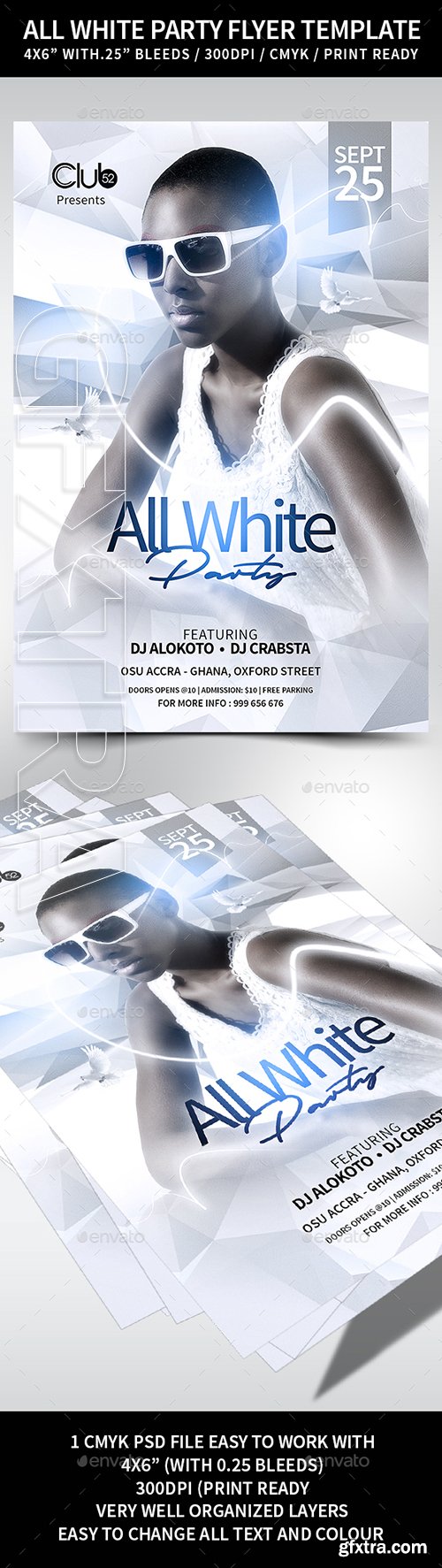 GraphicRiver - All White Party Flyer Template 22327048