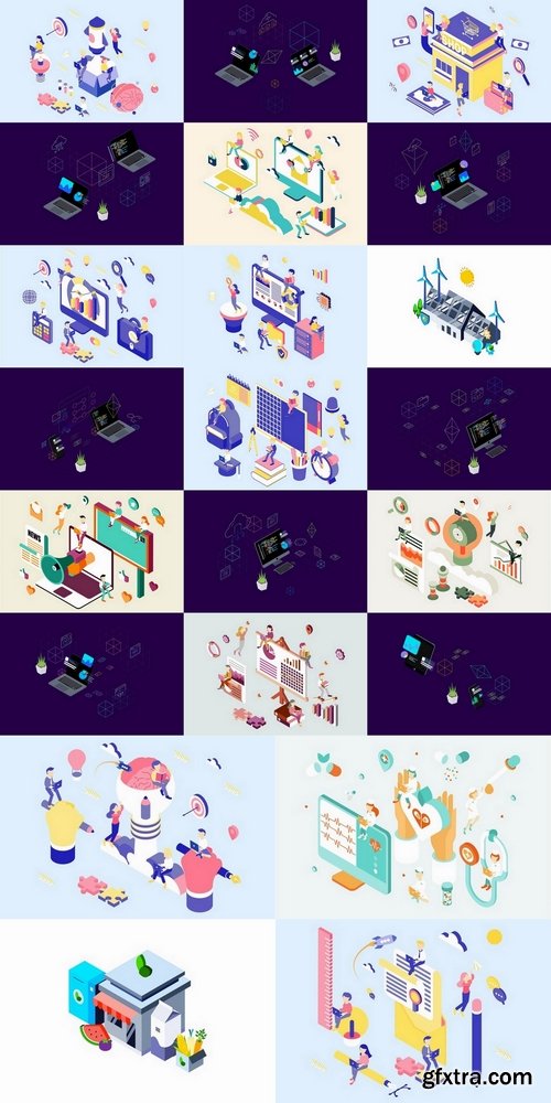 Isometric Vector Illustrations