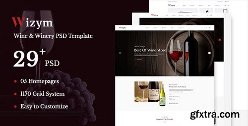 ThemeForest - Wizym | Wine & Winery PSD Template - 22288689