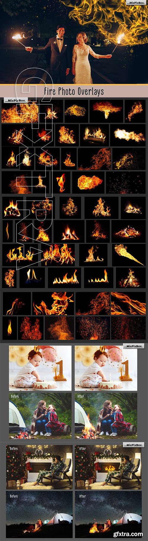 Fire Photo Overlays