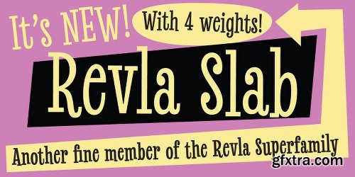 Revla Slab Font Family - 4 Fonts