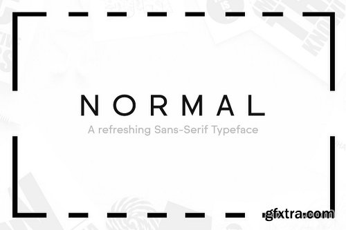 NORMAL  - Minimal Sans Serif Typeface Font Family - 5  Fonts