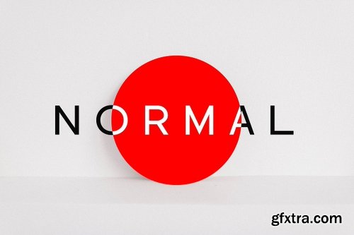 NORMAL  - Minimal Sans Serif Typeface Font Family - 5  Fonts