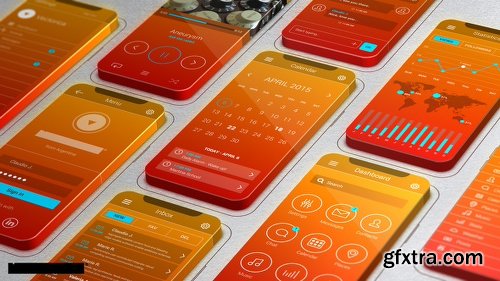 Videohive 3D Screens App Promo 11543376