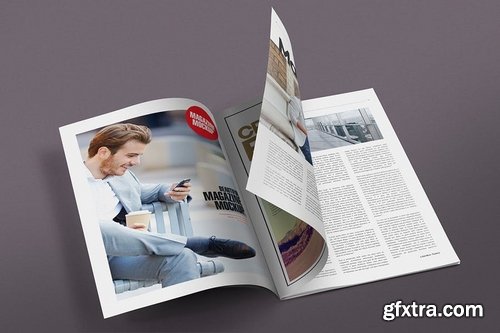 Open Magazine Mockups