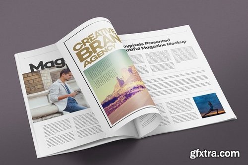 Open Magazine Mockups