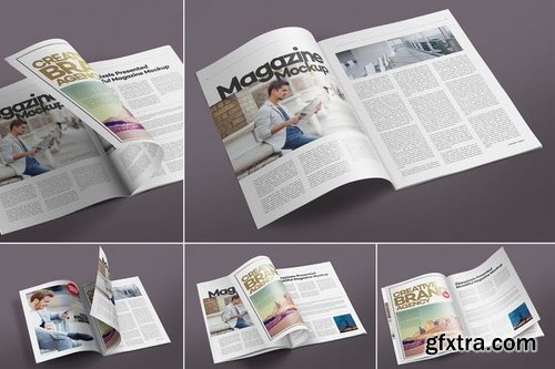 Open Magazine Mockups