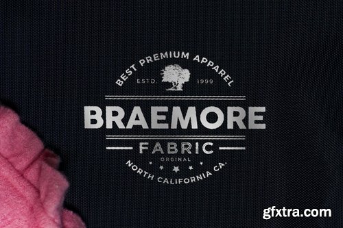 Photo-realistic Fabric Logo Mockups