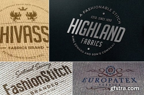 Impressive Fabric Logo Mockups