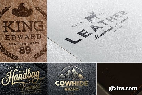 Leather Logo Mockups