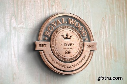 Wood Logo Mockups