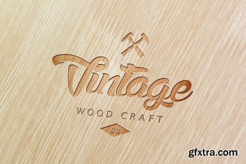 Wood Logo Mockups