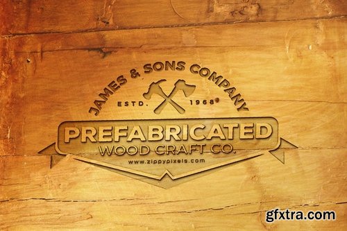 Wood Logo Mockups