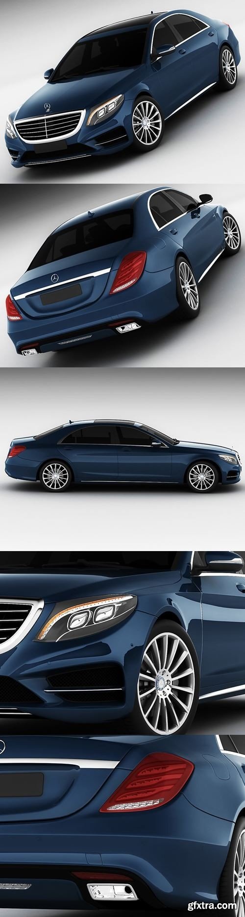 Mercedes-Benz S-Class 2014 AMG 3D Model