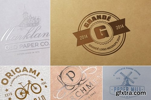 Paper Logo Mockups