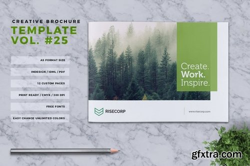 Creative Brochure Template A5 Vol 25