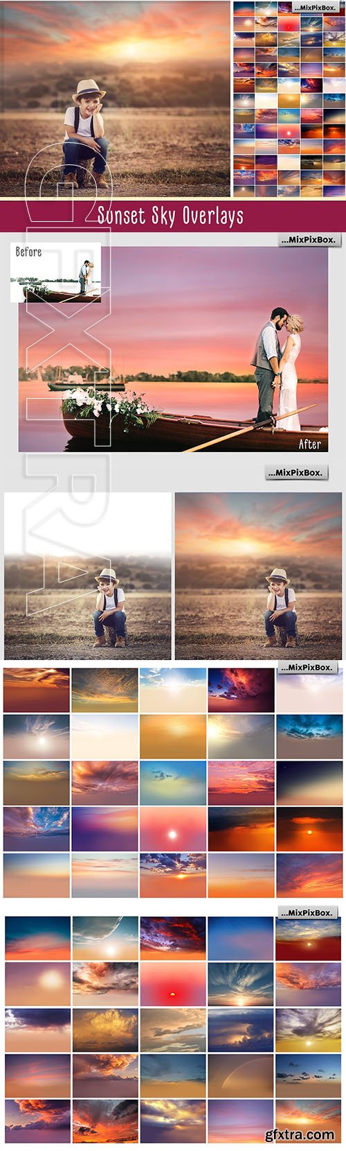 Sunset Sky Photo Overlays