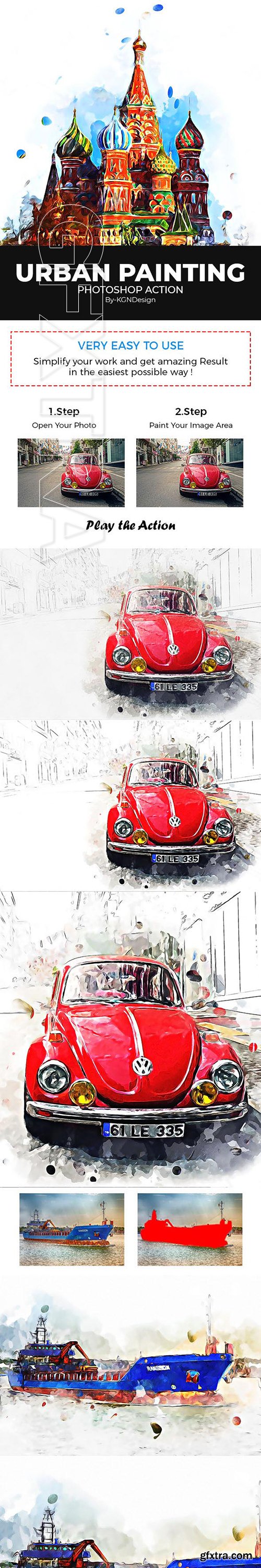 GraphicRiver - Urban Painting Photoshop Action 22230566