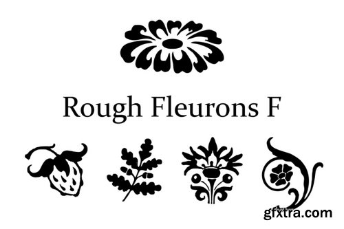 Rough Fleurons F Font