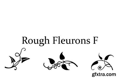 Rough Fleurons F Font