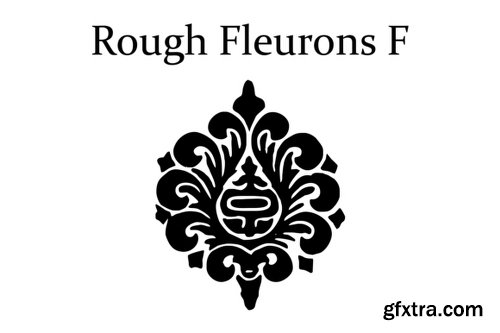 Rough Fleurons F Font