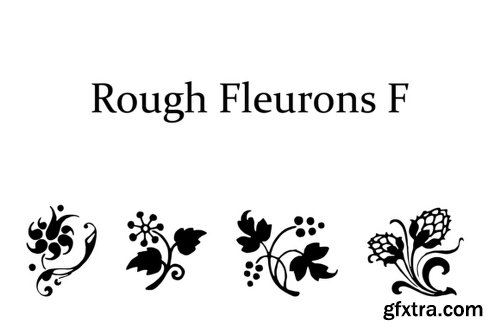 Rough Fleurons F Font