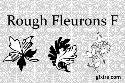 Rough Fleurons F Font