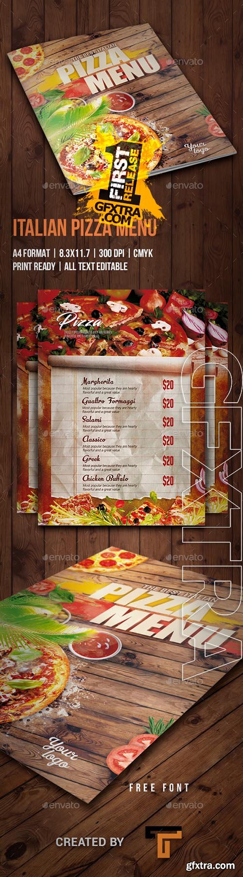 Italian Pizza Menu 22313238