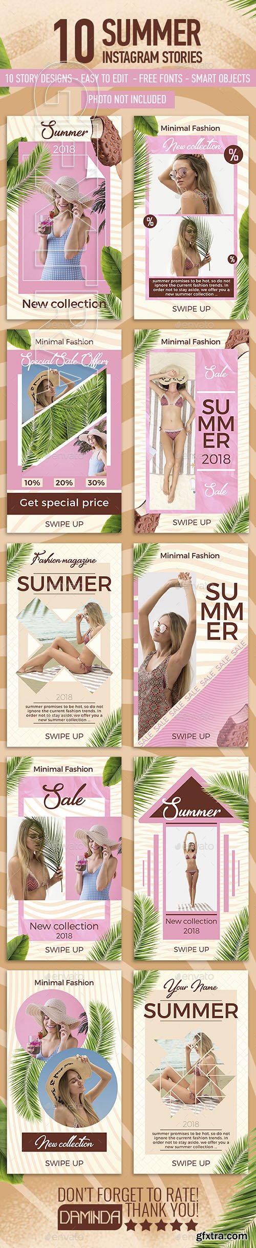 GraphicRiver - 10 SUMMER Instagram Stories 22328275