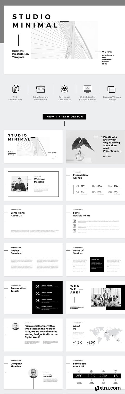 Graphicriver - Studio Minimal Presentation Keynote Template 21459225